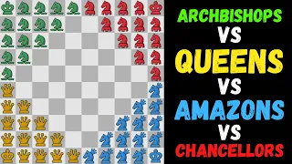 Archbishops VS Queens VS Amazons VS Chancellors | Fairy Chess