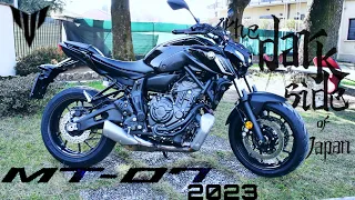 Yamaha MT-07 PURE 2023 Walkaround, original exhaust | BadrRider | [4k] #mt07 #mt07yamaha