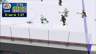 NHL 2000 (PS1) Germany vs. Kazakhstan