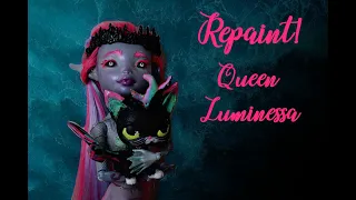 Queen Luminessa  (Unprepared Casters) - OOAK Monster High Repaint