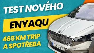 Škoda Enyaq L&K Coupe 210 kW  - 465 km dlouhý trip a měření reálné spotřeby a rychlost nabíjení