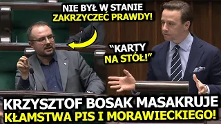 KRZYSZTOF BOSAK ZAORAŁ PIS! ROZBROIŁ ICH NA ŁOPATKI! JABŁOŃSKI NIE BYŁ W STANIE ZAKRZYCZEĆ PRAWDY!