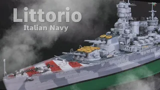 [Ship Model]1:700 Italian battleship Littorio [Model Building#24]