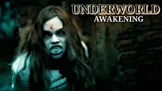 UNDERWORLD: AWAKENING (2012) Selene, Eve, David VS LYCANS (HD)