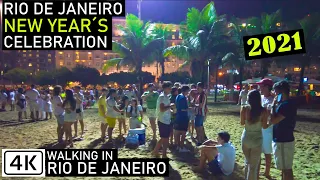 Rio de Janeiro 2021 New Year’s Celebrations | Copacabana, Ipanema, Leblon | Brazil  【4K】