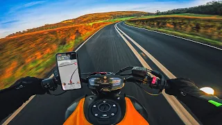 DEVILS DYKE Catchin’ Some ☀️ | MT07 AKRAPOVIC & QUICKSHIFTER [4K]