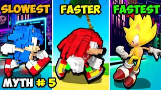 Busting 11 More Cyber Station Myths! (Sonic Speed Simulator)