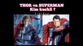 Supermen Torga qarshi kim kuchli Tor vs Superman