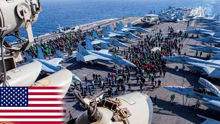 U.S. Navy Aircraft Carrier USS Dwight D. Eisenhower and 5,000 Sailors Arrive in Red Sea