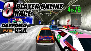 Daytona USA - 8 Player PS3 Online Race (Dinosaur Canyon)