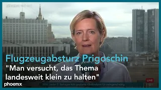 Aktuelles zum mutmaßlichen Tod von Wagner-Chef Prigoschin von Ina Ruck (ARD Moskau) am 24.08.23