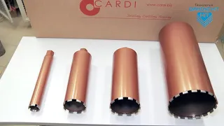 Сухое сверление железобетона алмазными коронками Diamond Hit.  CARDI HS 250