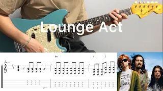 Nirvana - Lounge Act (guitar cover with tabs & chords)