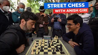Anish Giri Tries Very Dirty Trick Against Chess Hustler in Barcelona