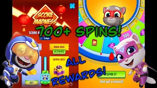 Talking Tom Hero Dash - Score Madness - 700+ Spins/All Event Rewards!