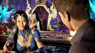 MK1 Johnny Cage Flirting With Kitana Scene (MK12 2023) PS5 Mortal Kombat 1