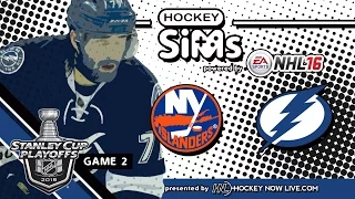 Islanders vs Lightning: Game 2 (NHL 16 Hockey Sims)