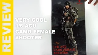 Very Cool 1/6 ACU Camo Female Shooter - Review Indonesia