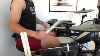 Iron Maiden - Wasted Years DRUM COVER (drumless track)