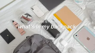 What's in my backpack 🎒 ideas for back to school/college, simple & minimal, new ikea backpack