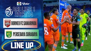 Borneo FC Samarinda Vs Persebaya Surabaya | Line Up & Kick Off BRI Liga 1 2023/24
