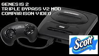 Sega Genesis / Mega Drive Triple Bypass v2 Mod Comparison