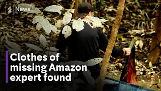 Following a rescue team as they find belongings of missing Indigenous Amazon expert