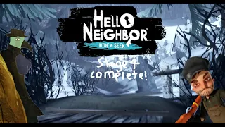 playing Hello Neighbor Hide and Seek - stage 4 complete!