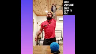 Joe Daniels TRAINING VLOG : Snatch Workout 20 and 24kg : Descending Ladder Set into Straight Set