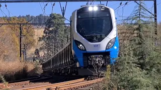 A rare sight on the NATCOR mainline KZN between JHB and Durban. X-Trapolis EMU Metro trainset.