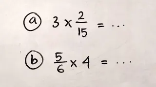 multiply integers by regular fractions and vice versa. Math for Elementry School