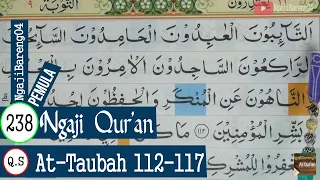 BELAJAR MENGAJI QURAN SURAH AT-TAUBAH AYAT 112-117 PELAN DAN TARTIL #PART 238