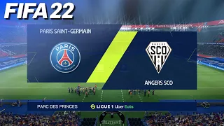 FIFA 22 - Paris Saint Germain vs. Angers @ Parc des Princes | PS5