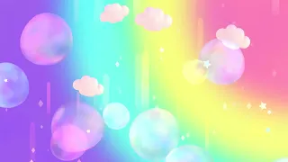 [10 HOURS] Rainbow Bubbles Sky | Abstract Animation Background | Video Only