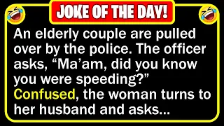 🤣 BEST JOKE OF THE DAY! - An elderly couple are driving across the country... | Funny Jokes