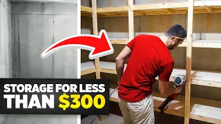 Cheap and easy DIY Storage Shelves