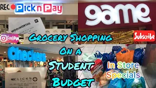 Grocery Shopping on a STUDENT BUDGET :Unpack with me (Meet my Rugby Teammates)South African YouTuber