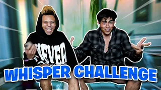 Whisper Challenge with TikTokers | Corbo, Valerie, Noah, Skyyjade, Nolan