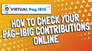 Virtual Pag-IBIG || How to View Pag-IBIG Contributions Online