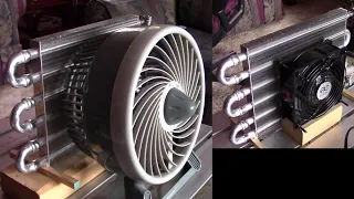 Homemade AC Air Cooler! DIY Air Cooling! best yet! (no added humidity)! Easy DIY - Air Conditioner!