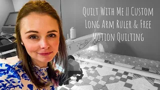 Free Motion Quilting || Red Sampler Quilt || VLOG 64