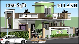 1250 Sq Ft Luxury Villa Design | Single Floor Modern Villa Design | Gopal Architecture