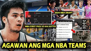 Agawan ang mga NBA Teams! Kai Sotto play sa NBA. NBA projected 1st Pick mula sa NBL VS Kai stats.