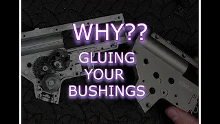 Why are you gluing your bushings in?