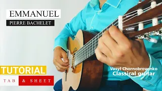 Emmanuel - P.Bachelet/ / Fingerstyle Guitar Cover // Tutorial + TAB & SHEET ♫