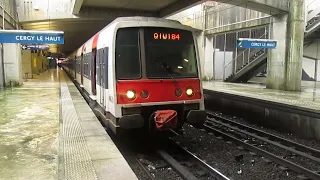 [RER A] Cergy le haut arrivées et départ MI84 (29/01/13)