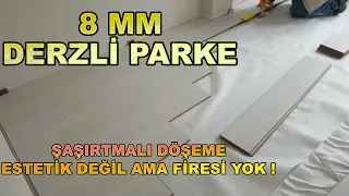 #DÖŞEME ŞEKLİ #ESTETİK DEĞİL AMA FİRESİ YOK !  8 MM #DERZLİ #PARKE / Wie wird #Parkett verlegt?