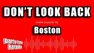 Boston - Don't Look Back (Karaoke Version)