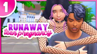 RUNAWAY TEEN PREGNANCY #1🍼 | THE SIMS 4 - Running Away From Home😰