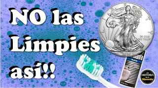 ¿Cómo limpiar monedas sin dañarlas?